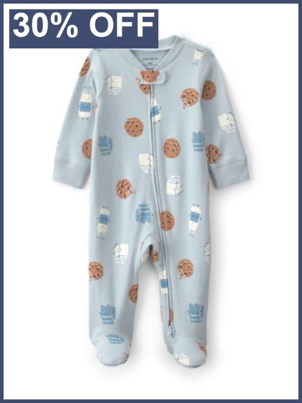 Baby Boys' Footed Sleep and Play with 2-Way Zip, Snug Fit Cotton Pajama